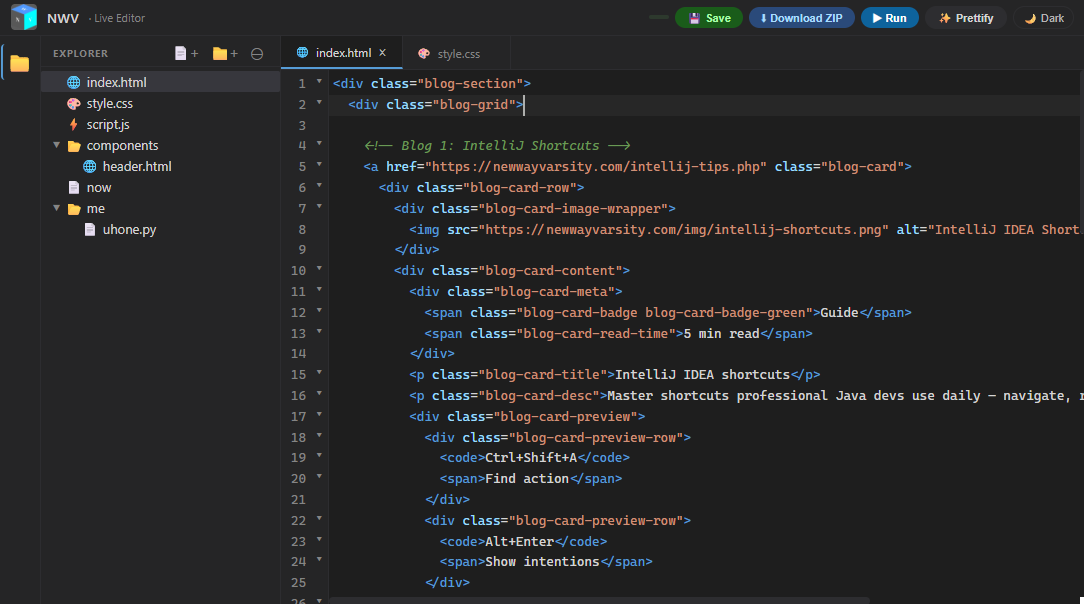 NWV Live Editor screenshot